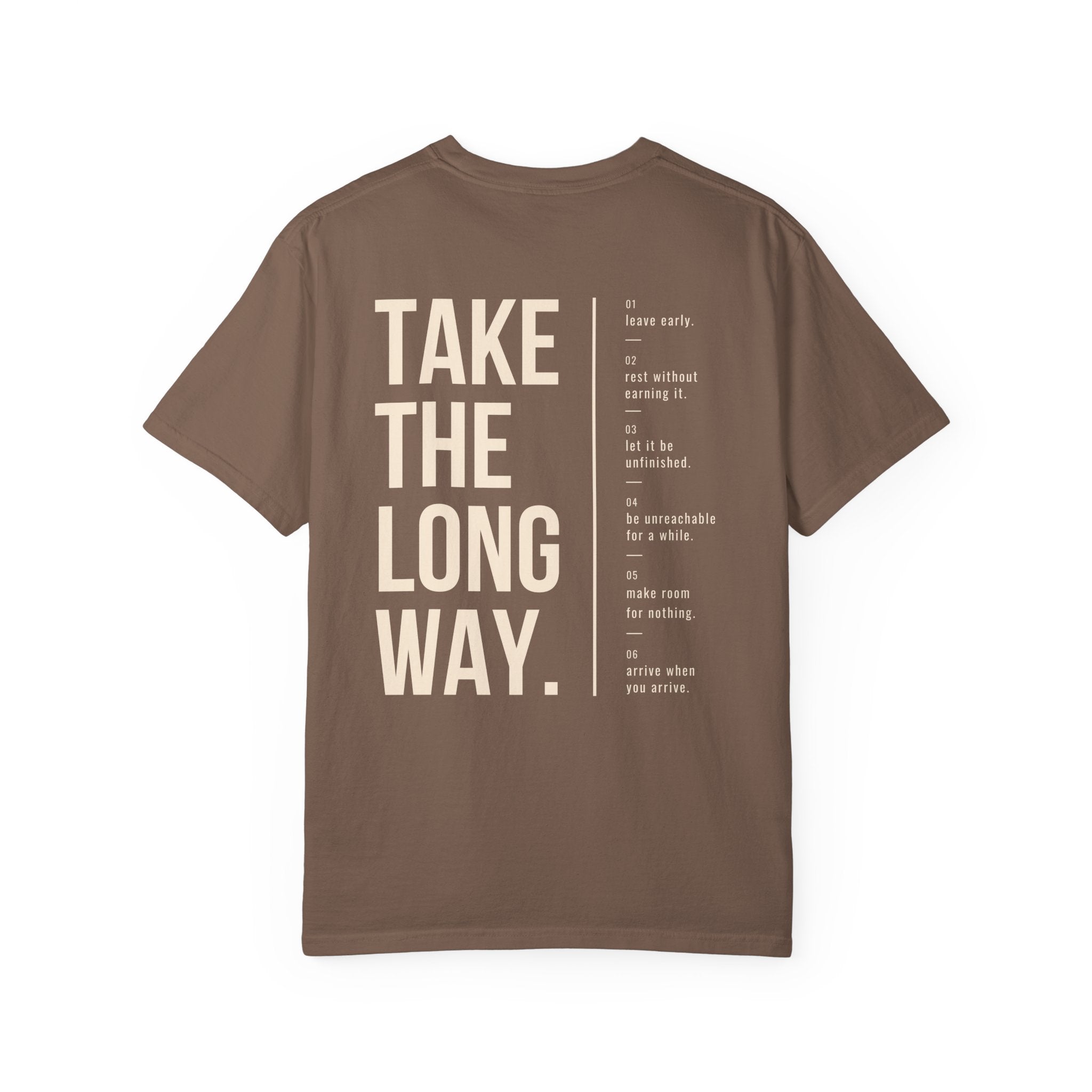 Take The Long Way Heavyweight Cotton Tee
