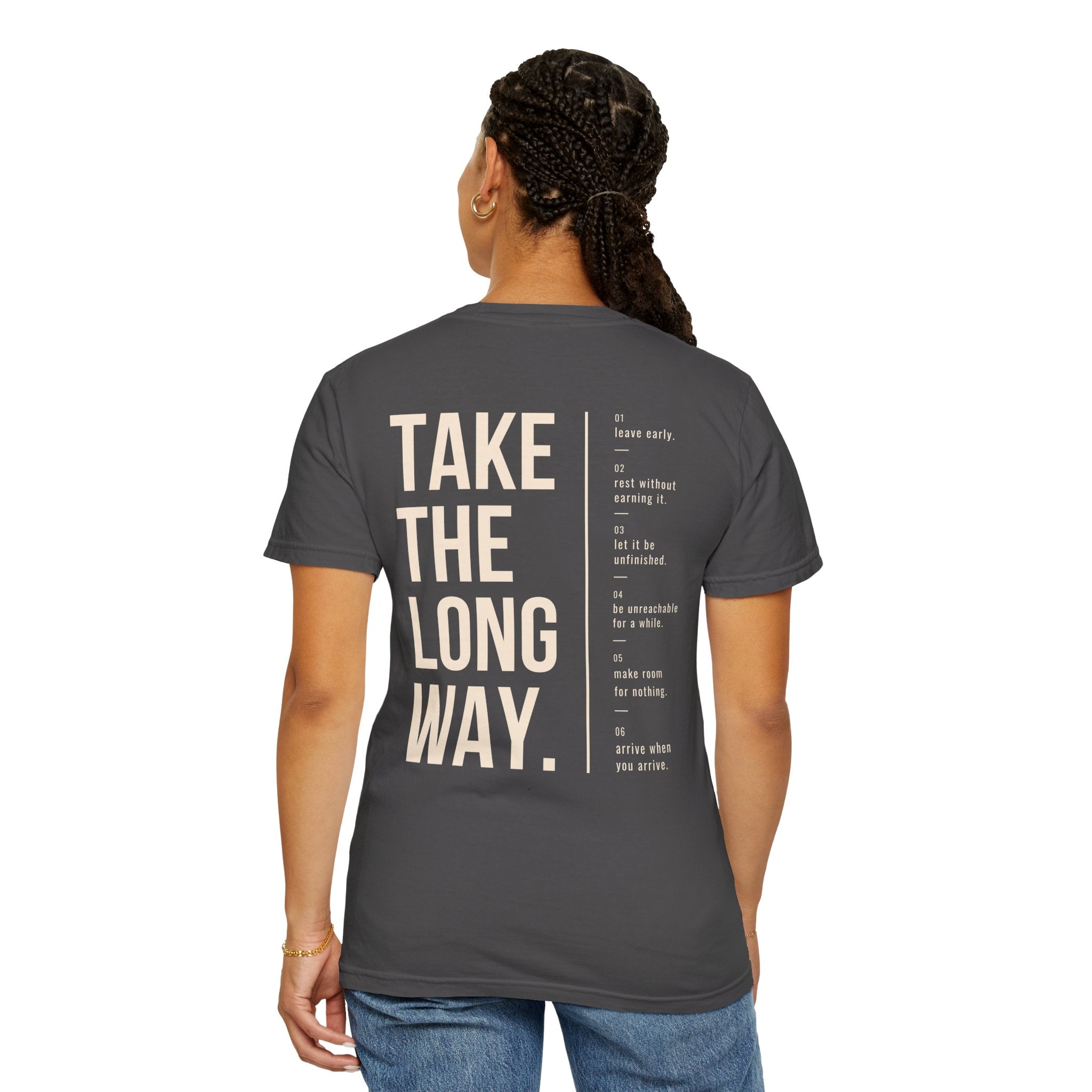 Take The Long Way Heavyweight Cotton Tee