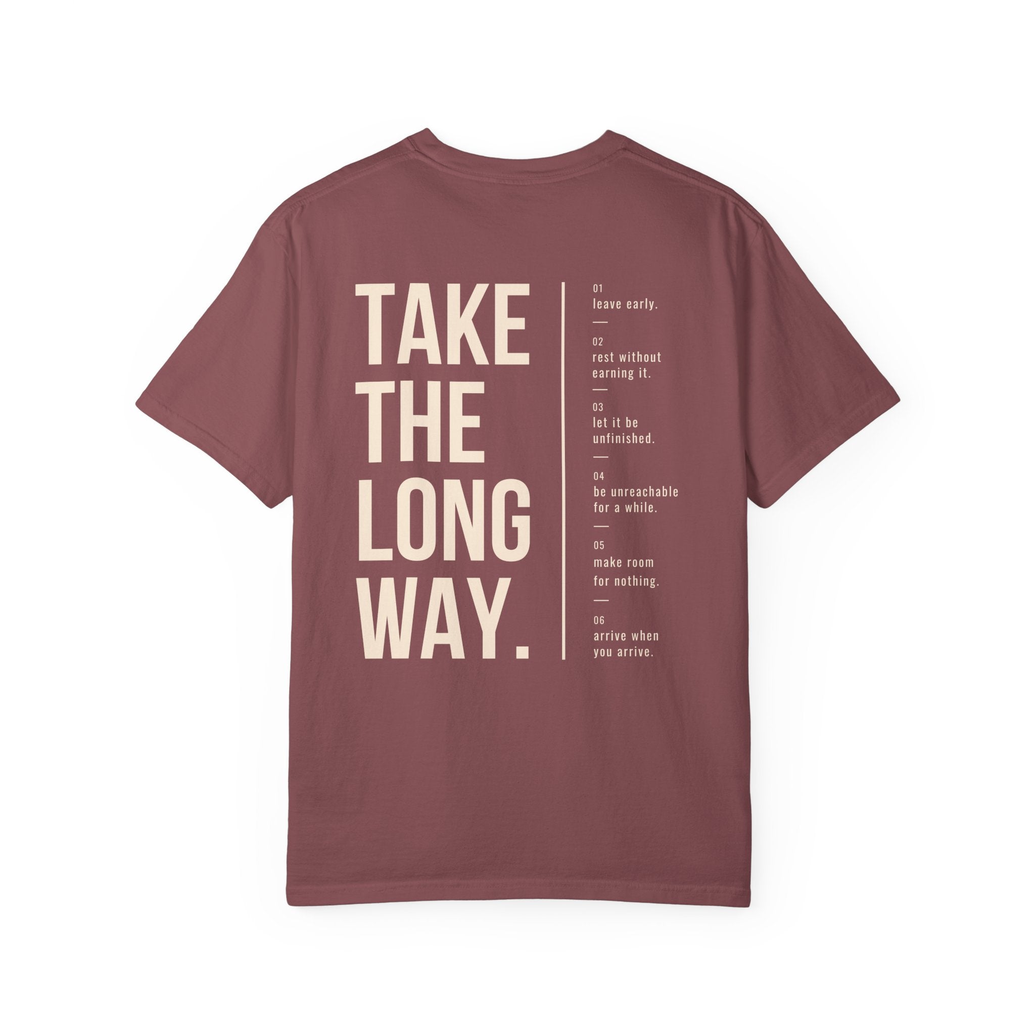 Take The Long Way Heavyweight Cotton Tee
