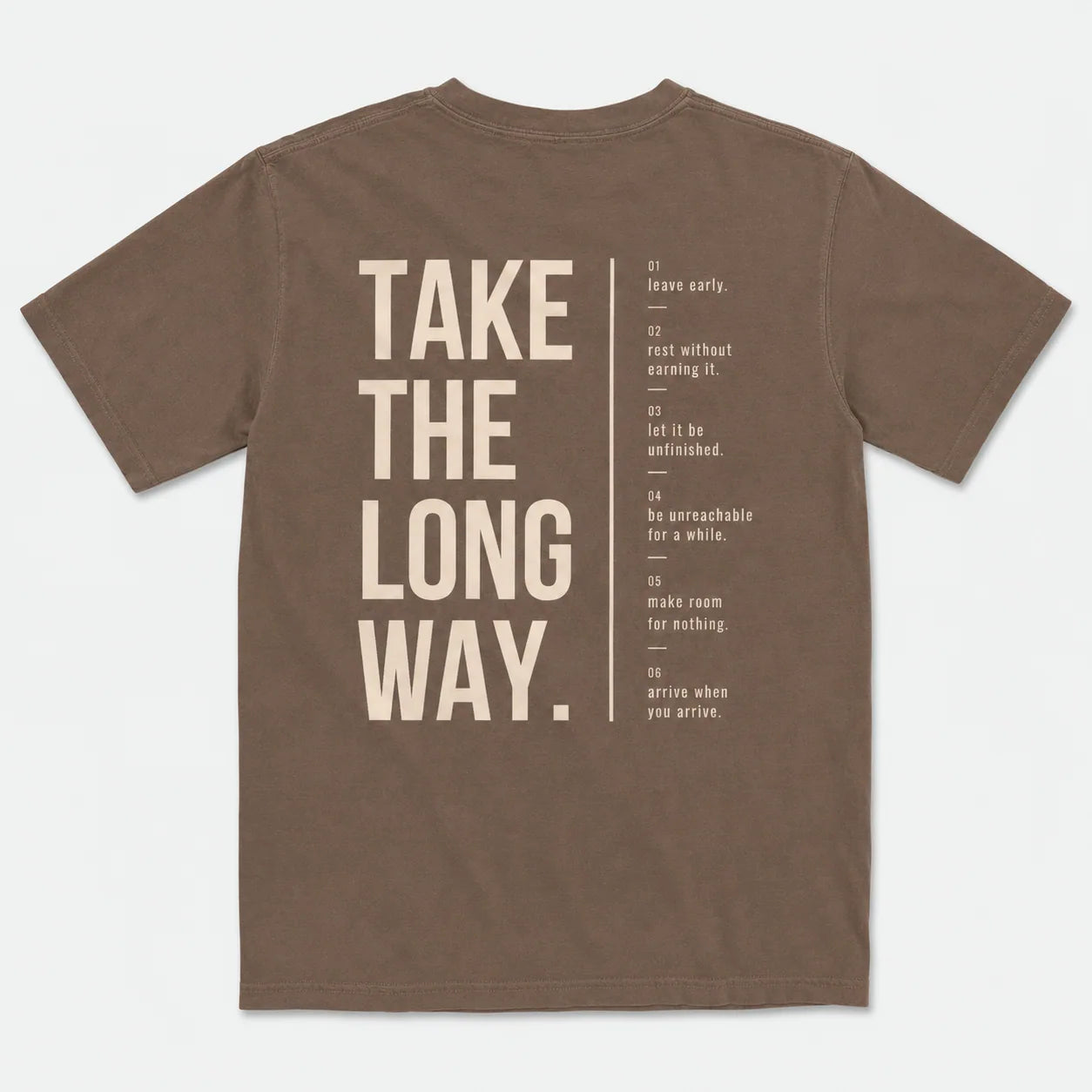 Take The Long Way Heavyweight Cotton Tee