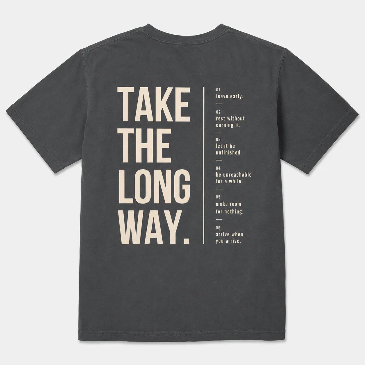 Take The Long Way Heavyweight Cotton Tee