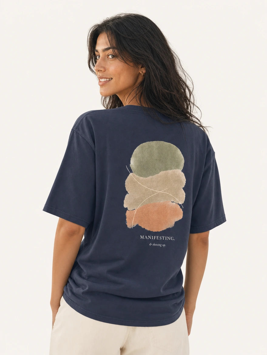 Manifesting & Showing Up Heavyweight Cotton Tee