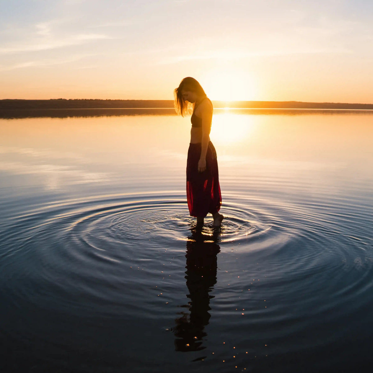 woman on the beach