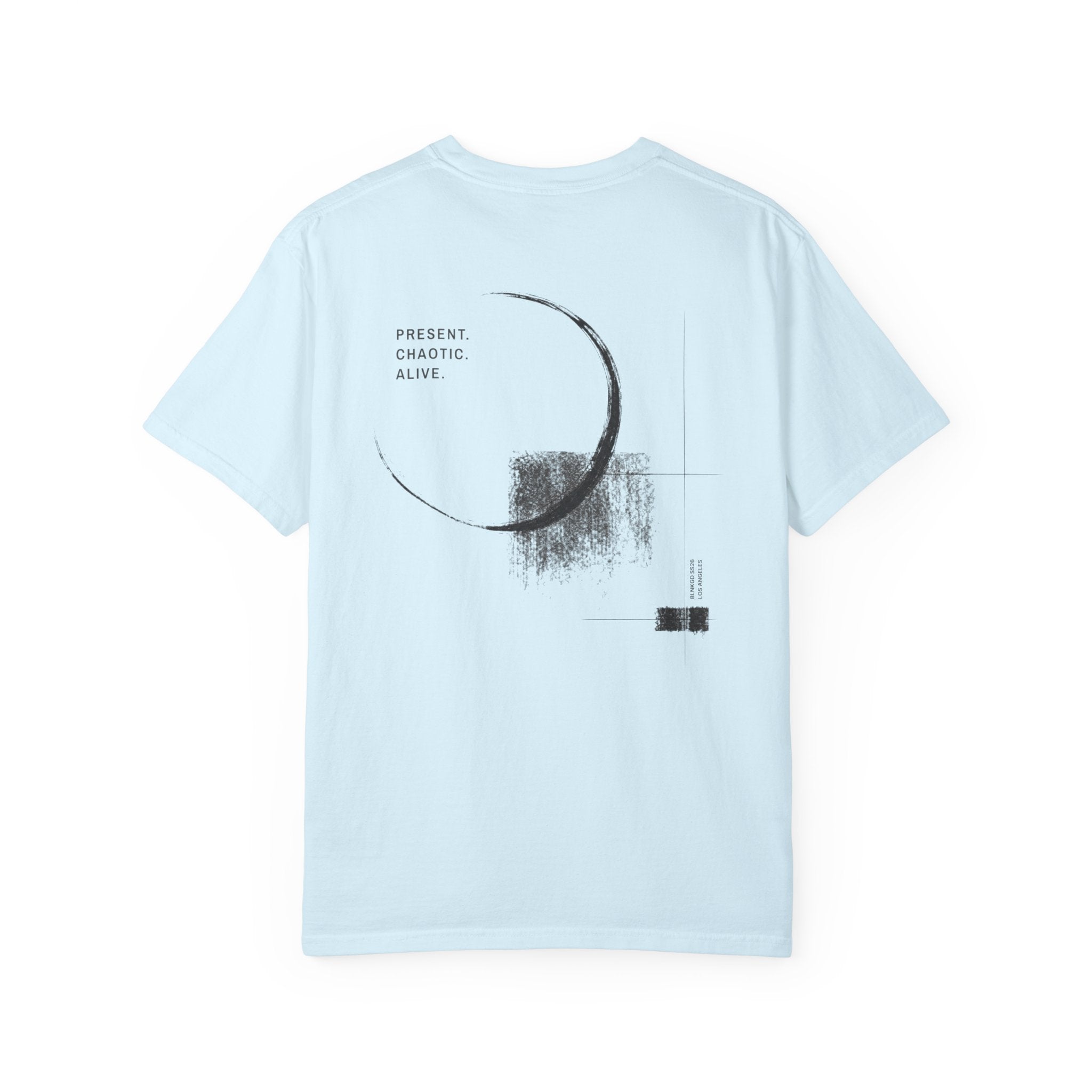Present. Chaotic. Alive. — Heavyweight Tee