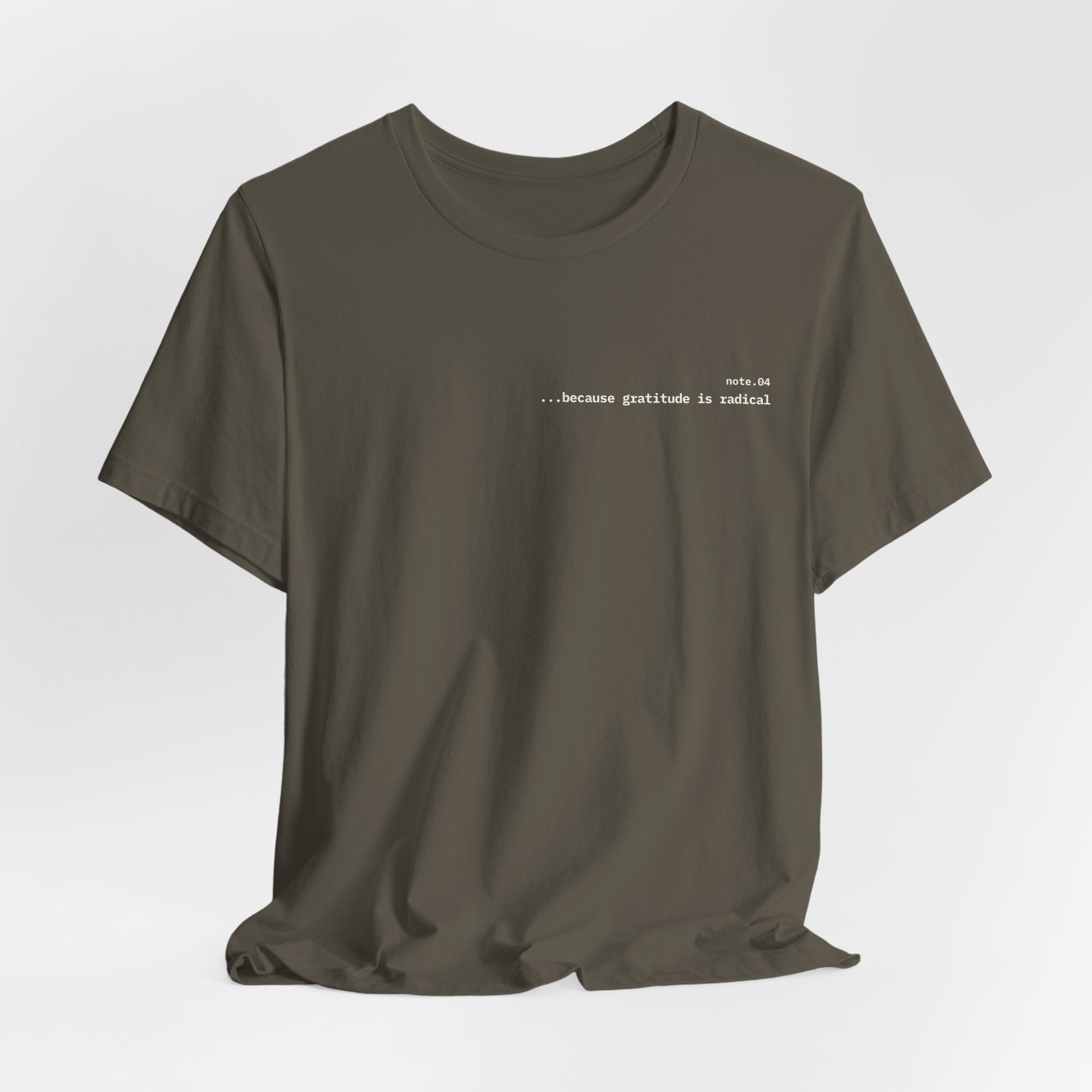because gratitude is radical — Essential Cotton Tee