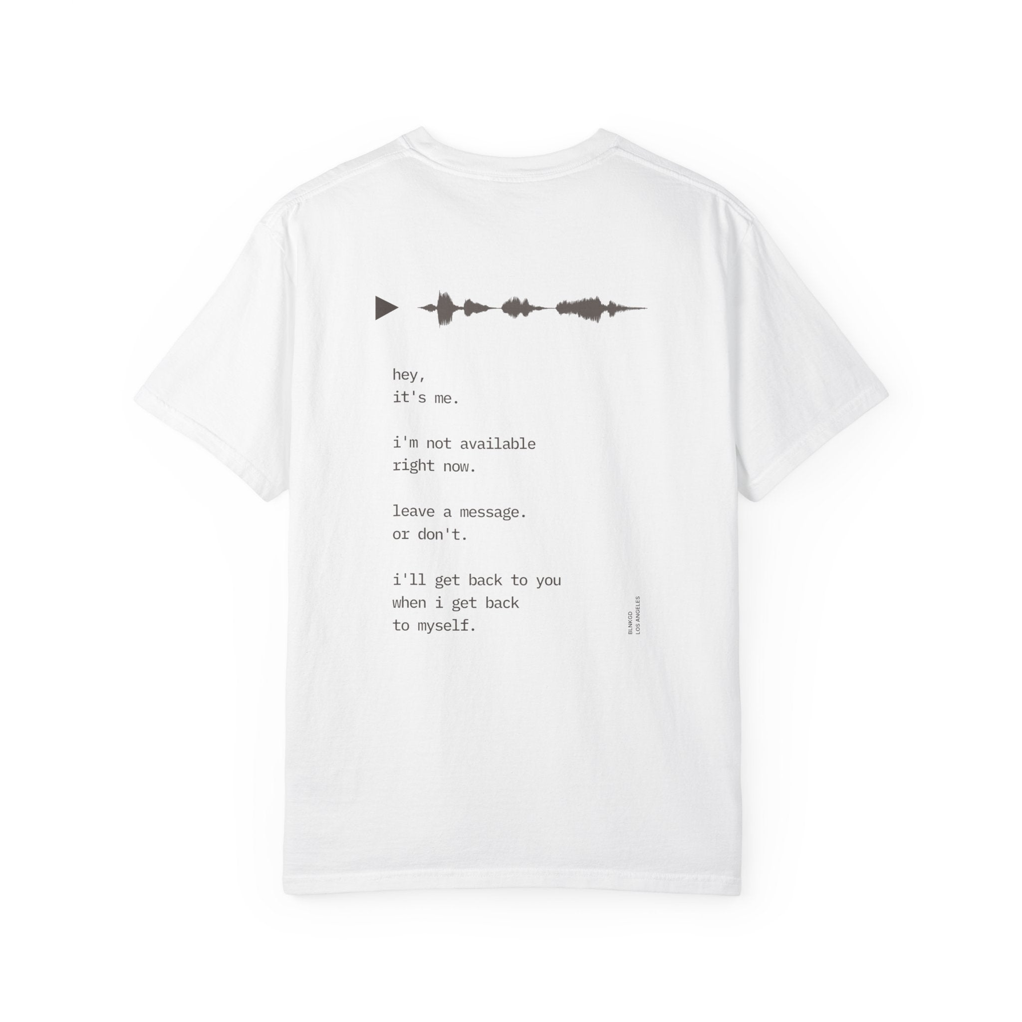 Unreachable / Voicemail Heavyweight Cotton Tee