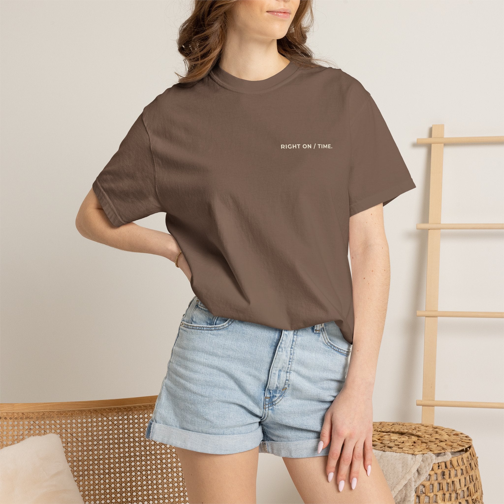 Right On / Time Heavyweight Cotton Tee