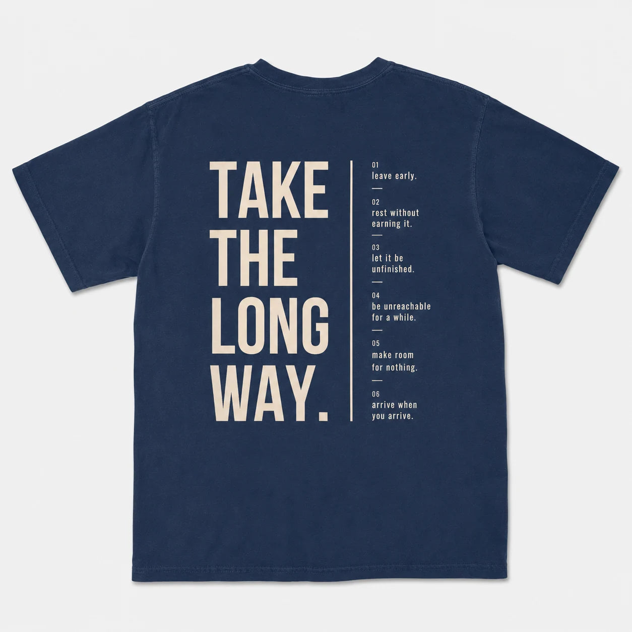 Take The Long Way Heavyweight Cotton Tee