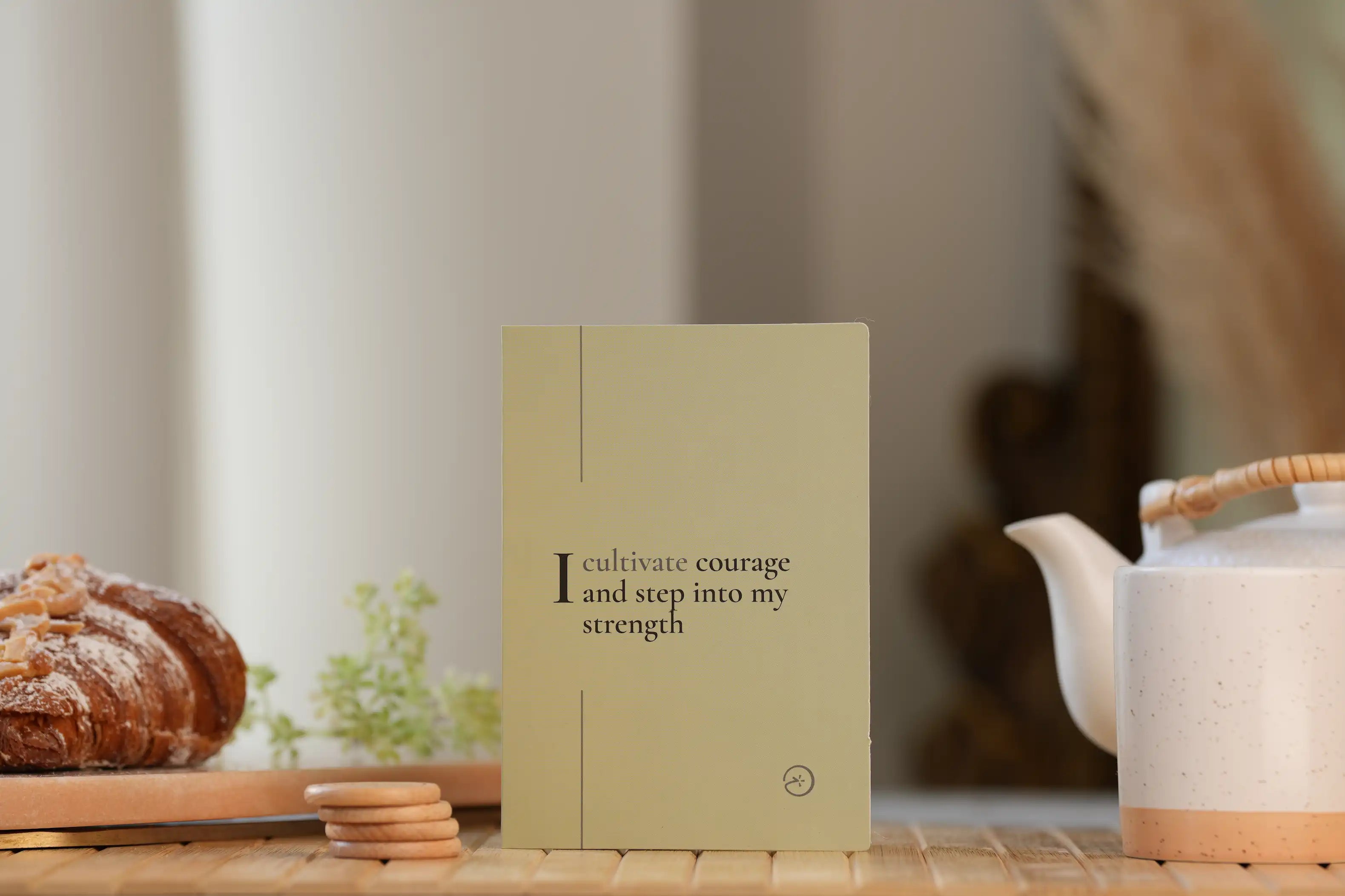 blink deck card with tea