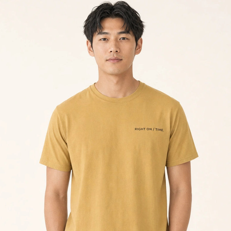 Right On / Time Heavyweight Cotton Tee