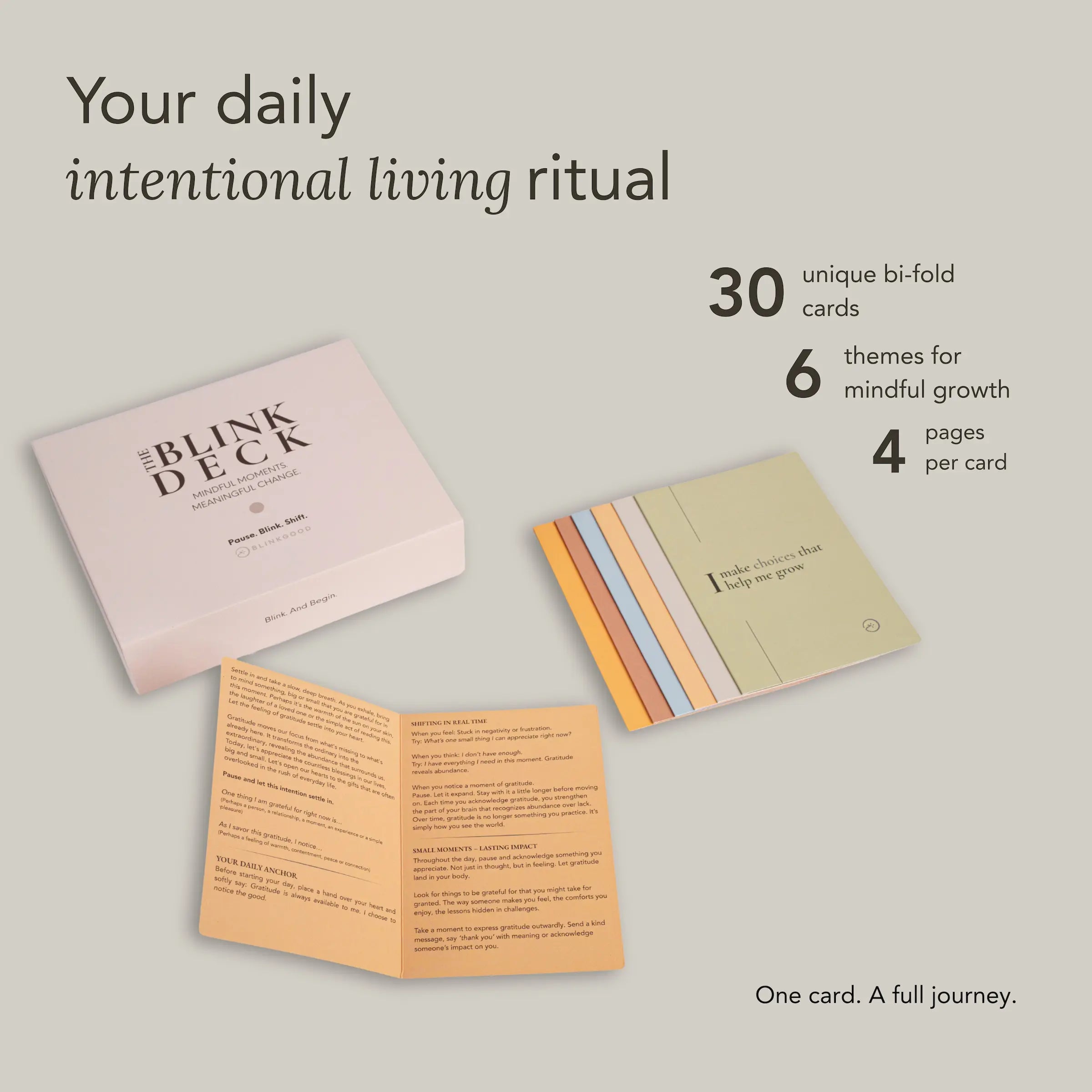 Blink Deck: Mindful Moments. Intentional Living.